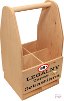 Nosidlo drewniane na przedmioty z personalizacją, personalizowany prezent na Osiemnastkę