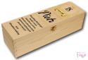 Skrzynka drewniana personalizowana na Wino/alkohol zamykana, spersonalizowana. Prezent na 18-stkę